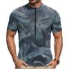 Men's Short Sleeve Cycling Jersey Quick Dry Breathable Fabric Half Zip Neck Lightweight Athletic Top for Outdoor Sports