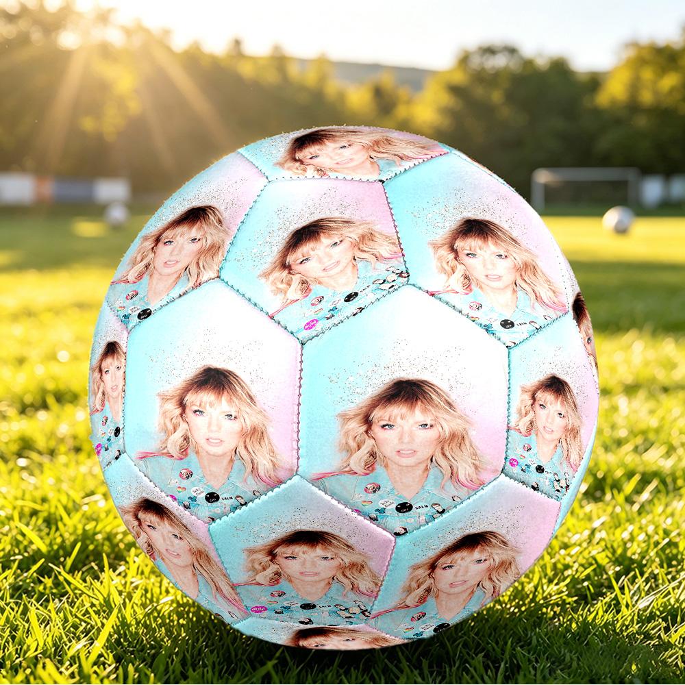 Stampa Taylor Swift Dimensione 5 Pallone da Calcio Resistente agli Urti?Palla Sportiva Assorbente Per Allenamento Partita Gioco all'Aperto