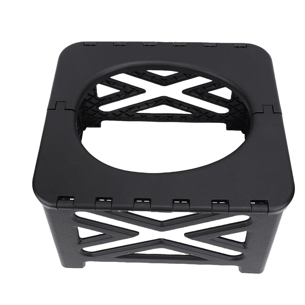 Tragbare Campingtoilette Faltbare Reisetoilette mit Deckel 100 kg Tragfähigkeit für Outdoor-Wandern Bootfahren