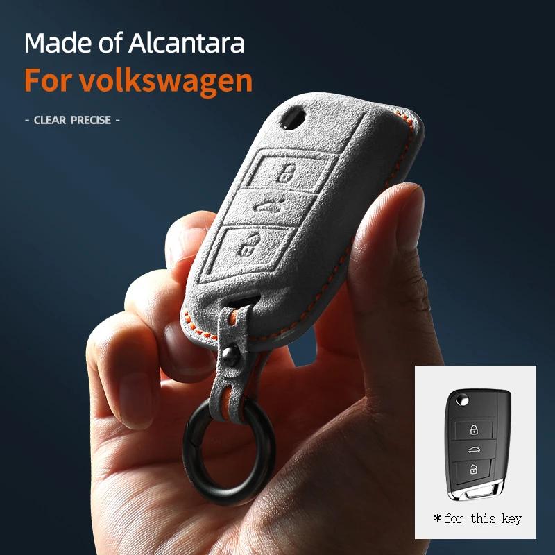 Car Key Case For Vw Volkswagen Tiguan Mk1 Mk2 Magotan Passat B5 B8 Polo Golf 4 5 6 7 Mk7 Jetta Keychain Cover Shell Protectors