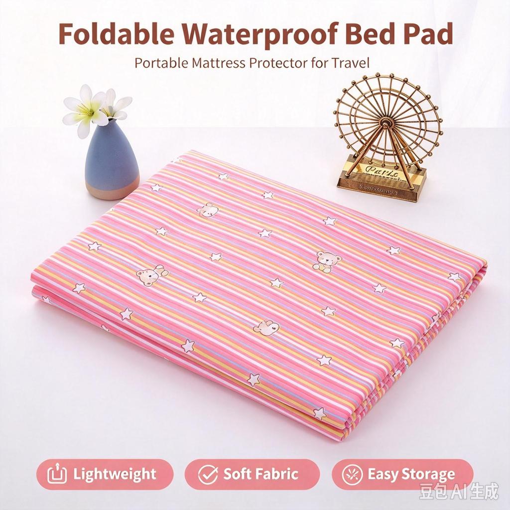 Washable Waterproof Incontinence Bed Pad, Extra Large Polyester Breathable Reusable Nursing Mattress Protector for Elderly Adults