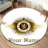 Chelsea F Custom Name Round Area Rug,Carpet Rug for Living Room Bedroom Sofa Playroom Decor,Non-slip Floor Mat