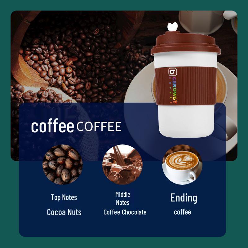 Car Coffee Cup Aroma Diffuser: Long-Lasting Essential Oil Fragrance, Odor Remover, and Freshener.