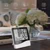Digital Thermometer Hygrometer LCD Meter Temperature and Humidity Meter Gauge With Clock Humidity Thermometer