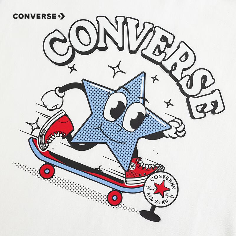 Converse Kids' Cotton Star Logo Long Sleeve T-Shirt