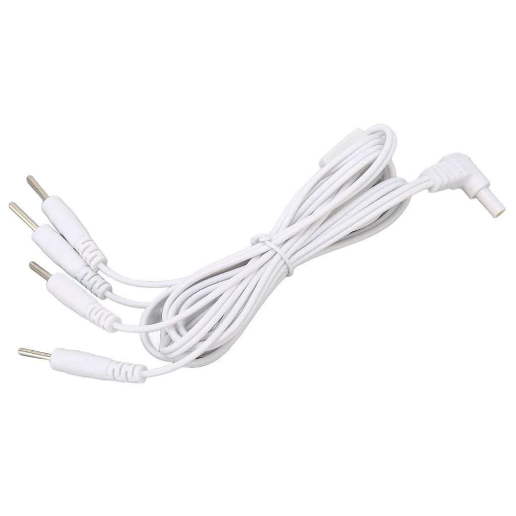 2.35mm Electrode Heat Wires 3.94ft TENS Unit Replacement Lead Wires Connector Cables for