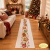Christmas Rectangular Rug, Candy Cane Non-Slip Decorative Rug, Hallway and Corridor Rug, Home Decor