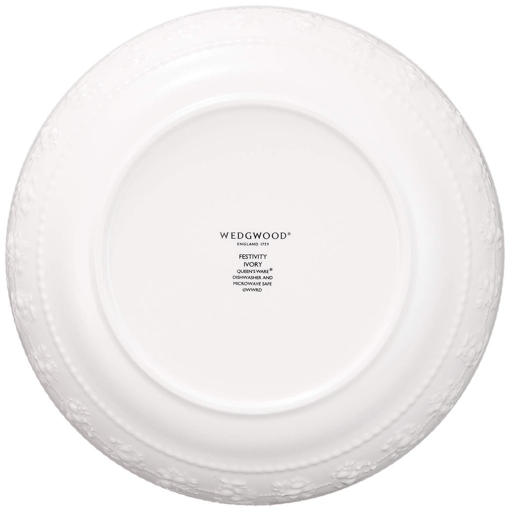 Wedgwood Festivity Ivory Wedding 40020325 [Officially Imported] Bowl, 22cm, Gift,