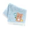 Rilakkuma Towel Handkerchief Flower and Rilakkuma (Blue) Women's Towel Hand Towel Approx. 25cm 001164-0007-02