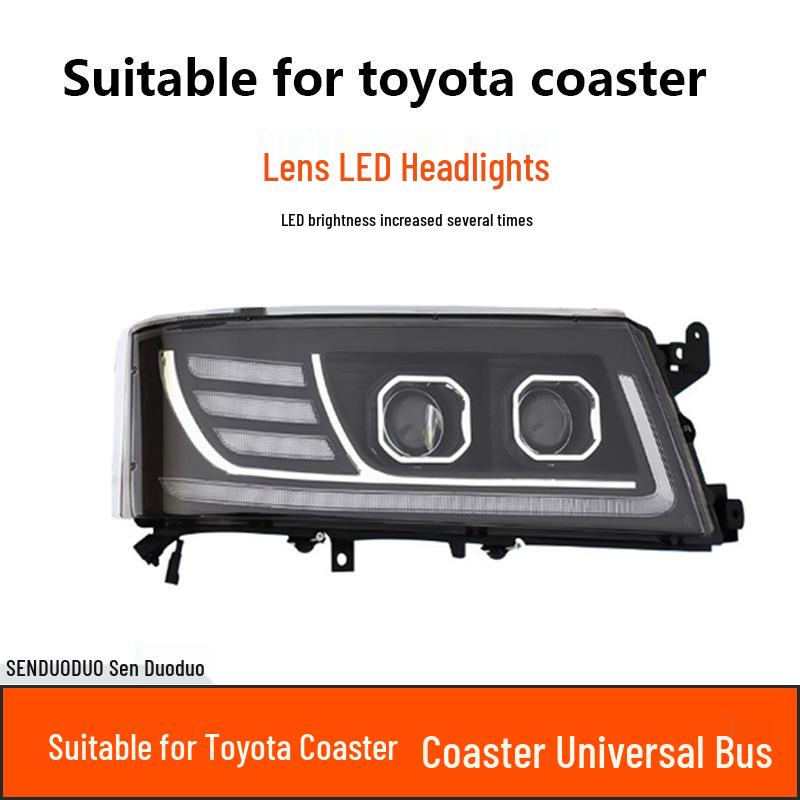Dual-Lens LED Laser Front Headlights for Toyota Coaster, JAC Bosston, Jinlv, and Jiangling