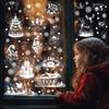 Christmas Window Stickers Decorations Static Stickers Wall Sticker Kids Room Wall Decals Merry Christmas Decorations