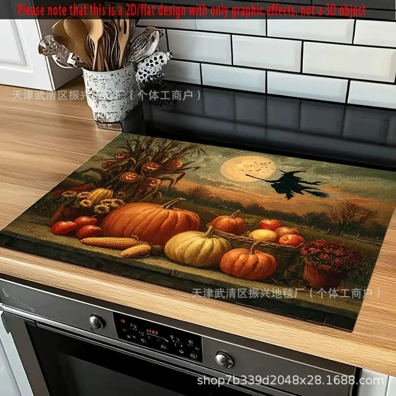 Cute Cat Print Rubber Drying Mat for Kitchen and Coffee Shop Use