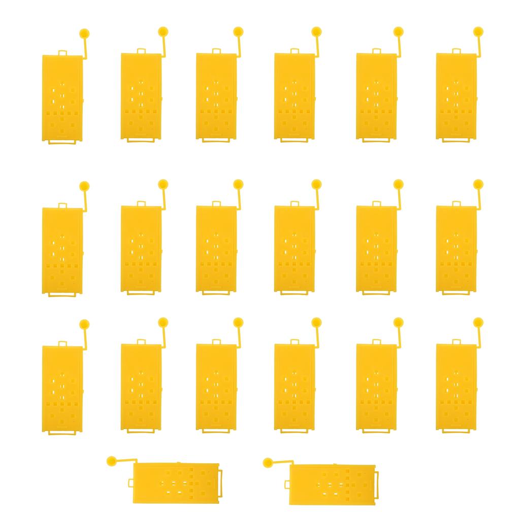 20Pcs Queen Bee Cages Yellow Plastic Capture Box Beekeeping Transport Tool Beekeeper Equipment