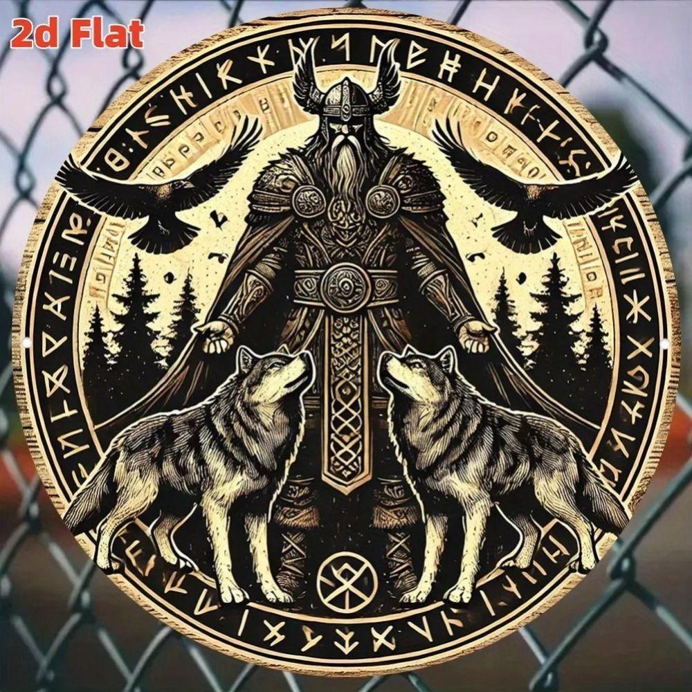 2D Flat Metal Wall Sign Decor