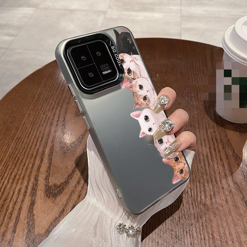 

Чохол Couple Cat для iPhone 16 Samsung A55 A35 A34 S24 FE Xiaomi Redmi Note 13 Pro 14C Huawei Honor 200 Протиударний бампер для телефону Повне покриття проти подряпин Honor X7b