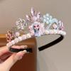 Cartoon Anime Children Crown Headband Dress Accessories For Girls Princess Headdress Party Decoration Headband Birthday Gifts