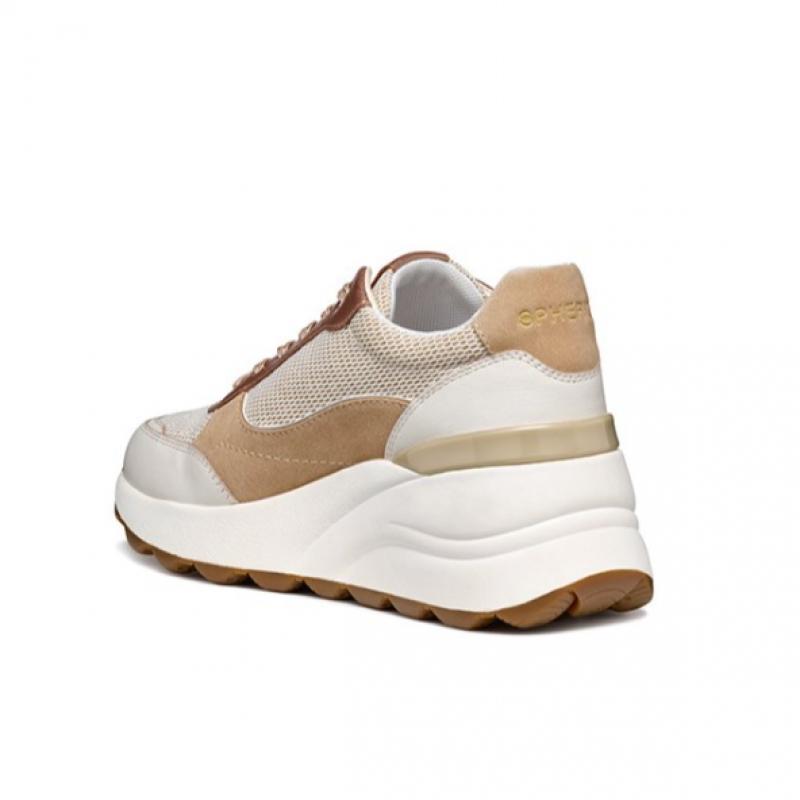 Geox Ec13 Wide Women Sneakers   Pink White