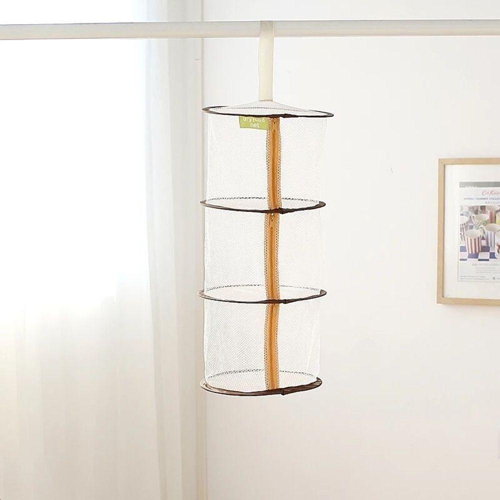 Hanging Clothes Drying Net 3 Layers Breathable Drying Rack Clothes Drying Basket Household