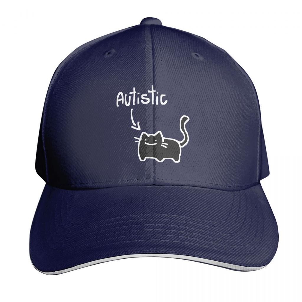 Autistic Cat Animal Cap Fashion Casual Baseball Caps Adjustable Hat Hip Hop Summer Unisex Baseball Hats