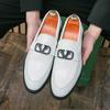Fashion Size 38-47 New White Casual Leather Shoes For Men Comfortable Platform Dress Shoes Man Loafers High Quality Men's Social Shoes
