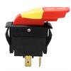 BHBL 20/12A 125/250V 5E4 Wood Mechanical Electromagnetic Pushbutton Push Button Switches for Electric Power Tools,HY18