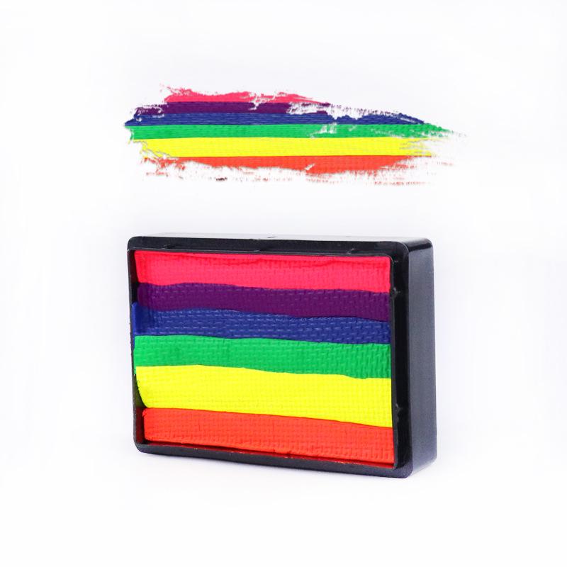 30g Washable Rainbow Stripes Body Paint Cream for Kids - Festival & Stage Makeup