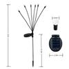 Powered Outdoor Lights - 6 LED Garden Decorative Lights with Constant for Patio, Yard,