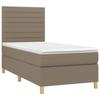 VidaXL Sommier à Lattes de Lit avec Matelas et LED, Lit Rembourré, Lit Simple, Lit Adulte de Chambre à Coucher Intérieur, 3135489