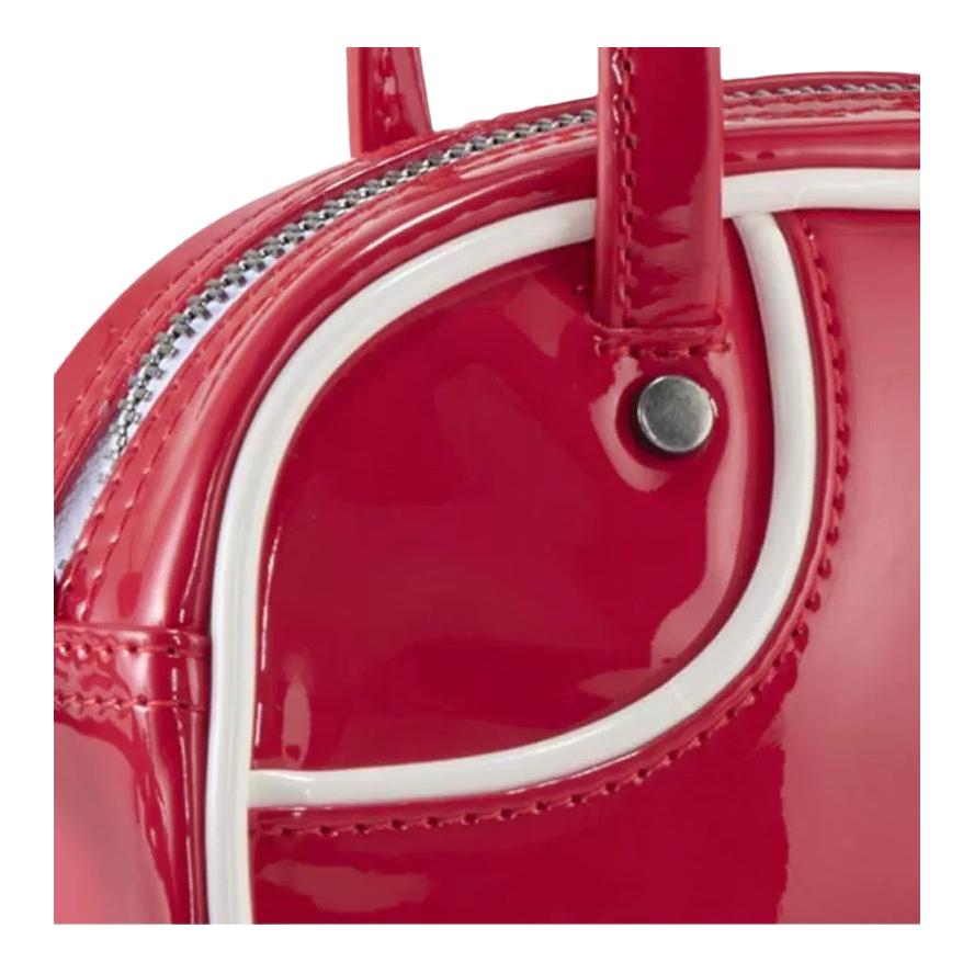 PUMA Silver Hardware Bowling Bag, Shoulder Bag, Crossbody Bag, Handbag Regular Women's Red 091824-03