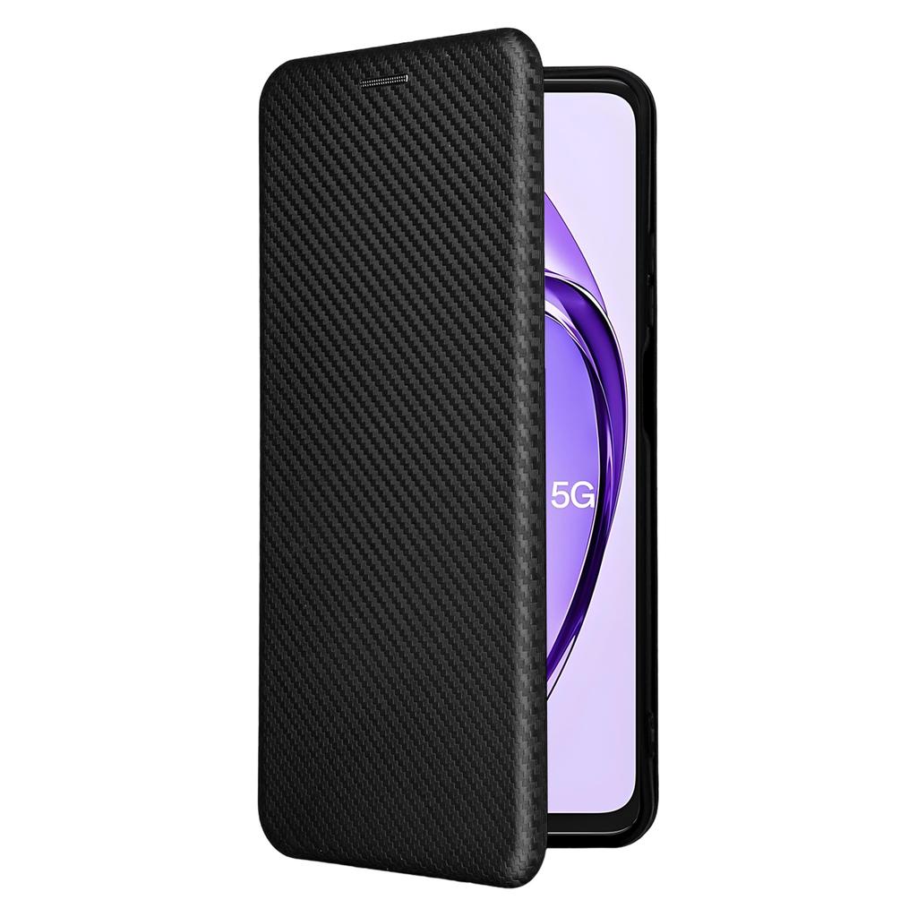 For Oppo A3 Pro (Global) 5G Case Carbon Fiber Texture Drop-Proof PU Leather Phone Cover