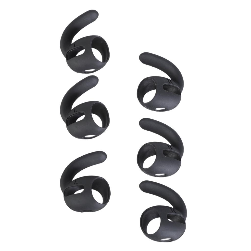 3Sets Ear Hooks Soft Silicone Eartips Ear Sleeves For Earphones Enhances Comfort Earplugs Set