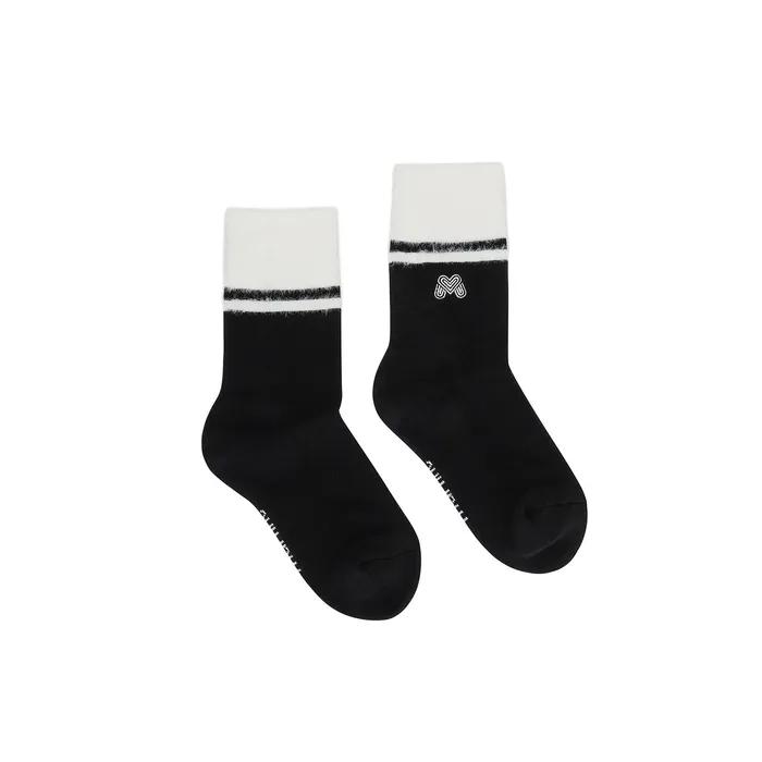 Fur Mid Socks_BLACK
