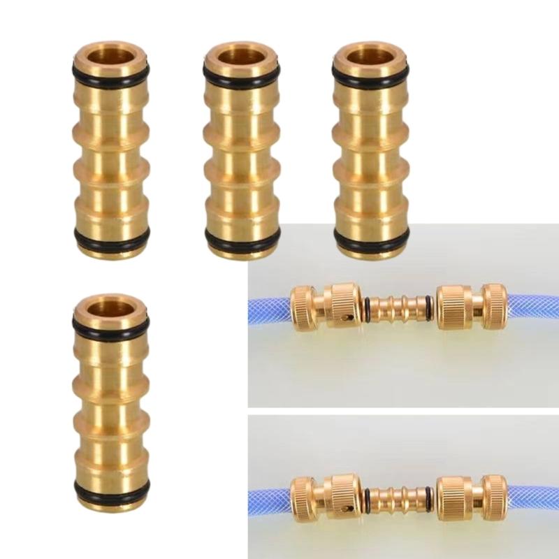 Sturdy Stainless Steel 3/4Inch Garden Hose Quick Connection Adapters with Male Thread for Tap and Sprinklers Daily Use