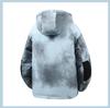 2025 Winter Men's Trendy Korean Tie-Dye Hooded Down Jacket