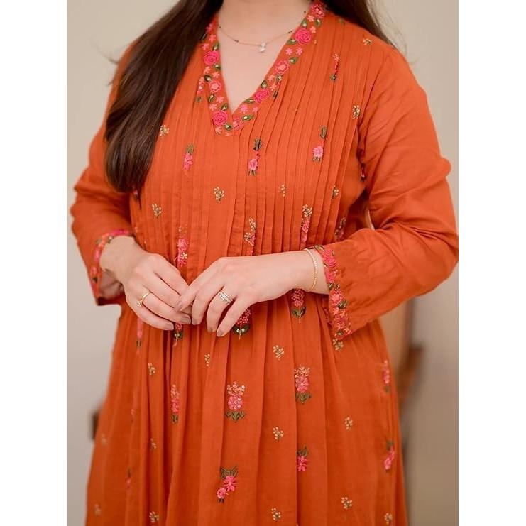 Designer Indian Bollywood Ethnic Salwar Kameez Women Top Kurti Pant Dupatta Set