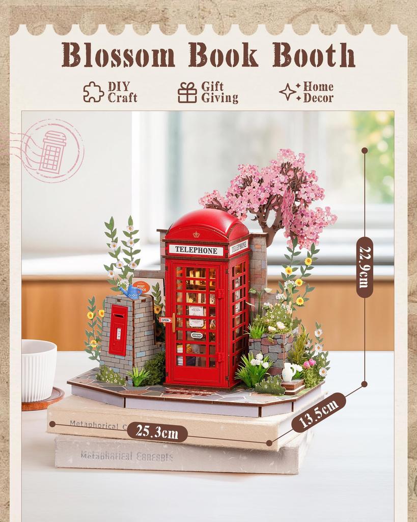 ROBOTIME Rolife Stand dei Fiori Puzzle 3D in Legno TGS05