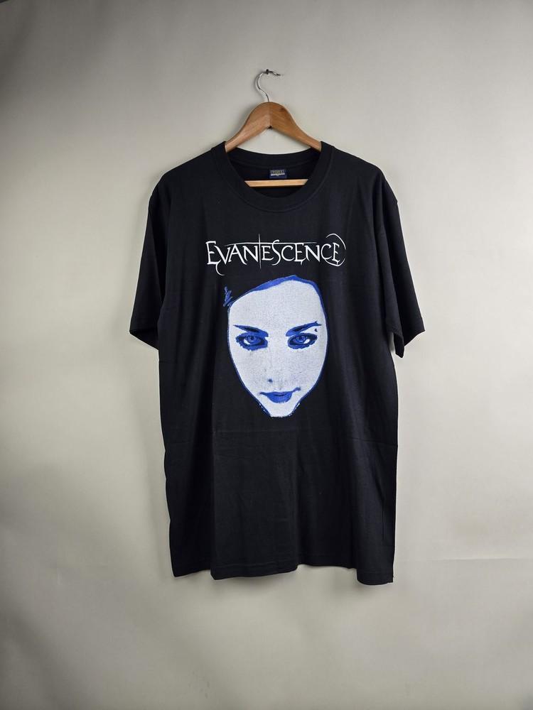 2003 Evanescence Fallen Black Unisex Heaven Cotton Tshirt Reprint KH11633 Unisex T-Shirt XL