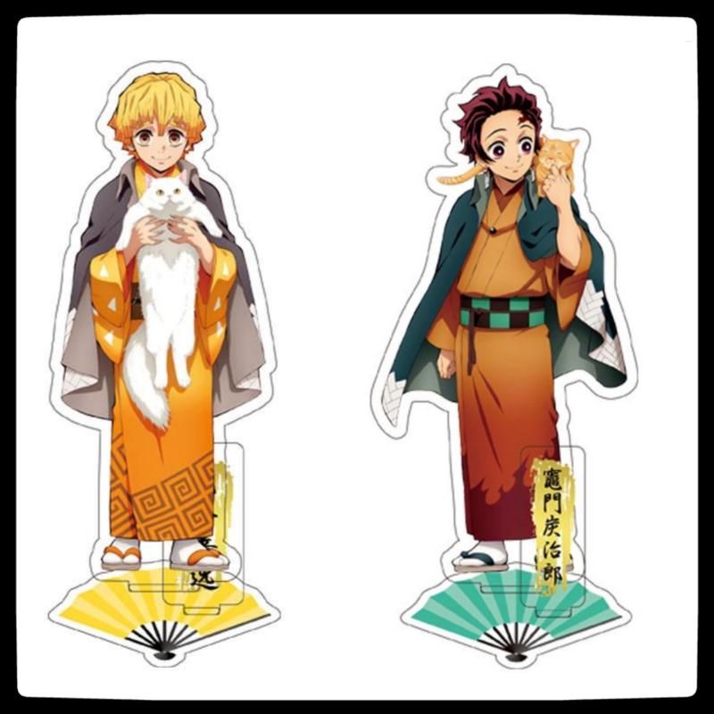 Demon Slayer Acrylic Desktop Stand Ornaments Kimono Nezuko Tanjiro Volunteer Plus Kindness Cartoon Animation Character