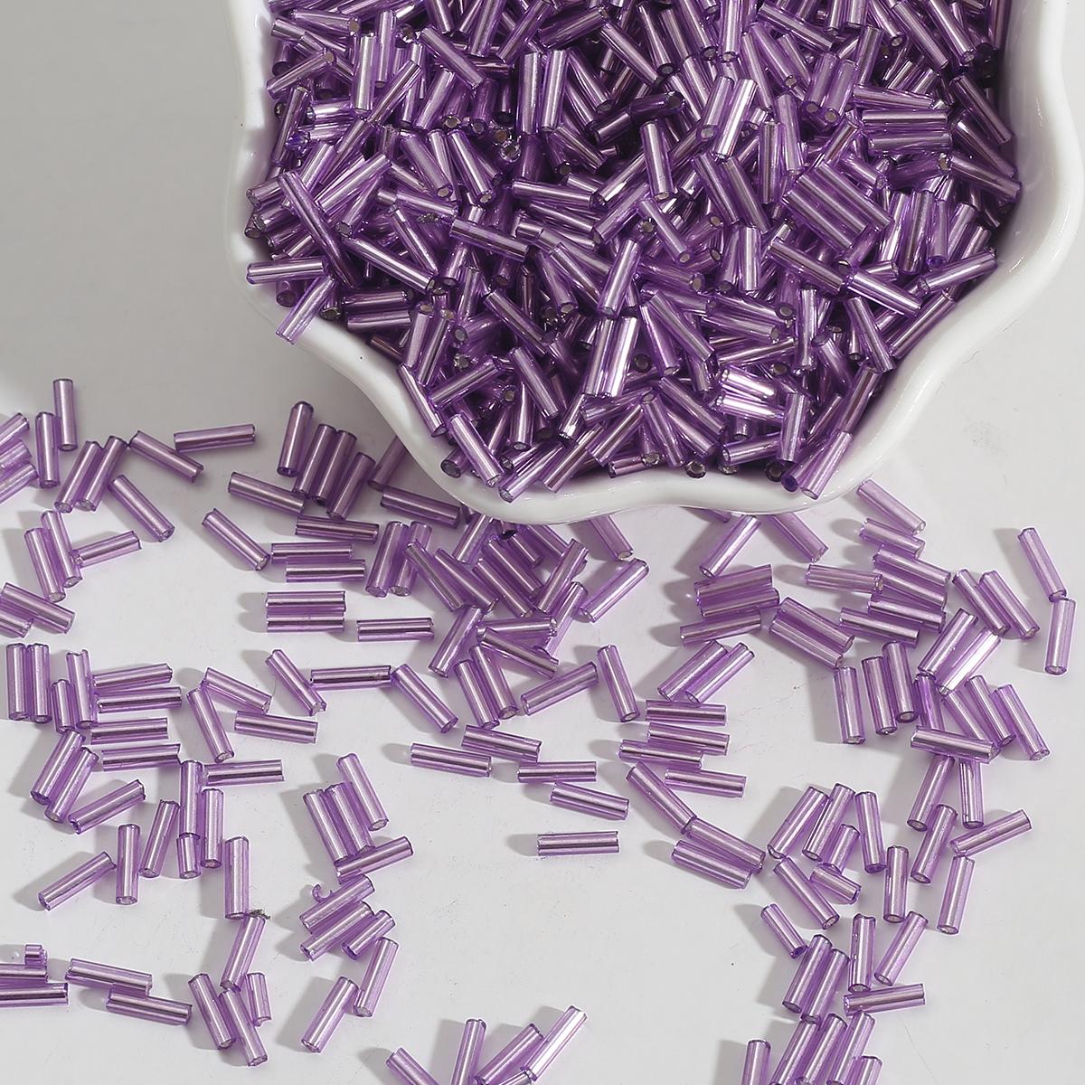 

300/700 шт чешские цилиндрические стеклянные бусины европейские семенные длинная трубка с двумя отверстиями свободные бусины для изготовления ювелирных изделий 2x7mm 300pcs