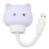 3 Brightness Levels USB LED Light Eye Protection Cute Voice Control Light Portable Timing Function USB Night Light Dormitory Use