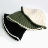 RACOHA Twisted Knitting bucket hat Twisted mohair wool knit bucket hat