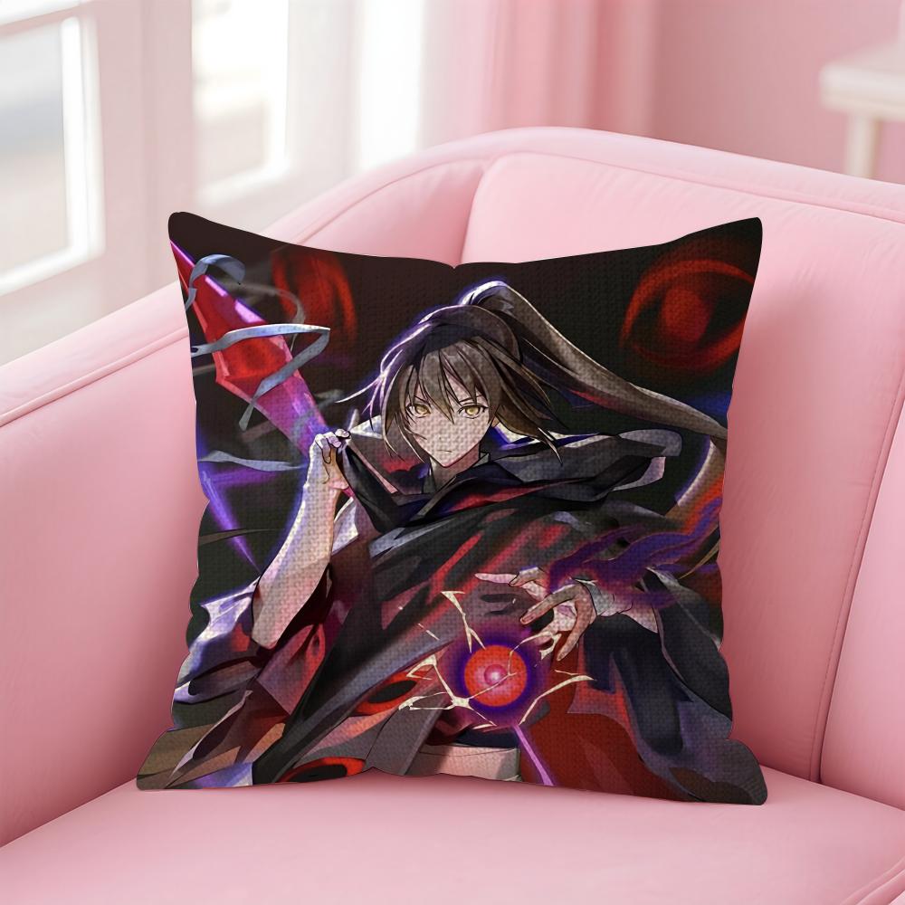 TTower Of GodD Anime Cushion Cover Natural Linen Pillow Case DoubleSided Print Decorative Sofa Pillowcase Home Decor Gift
