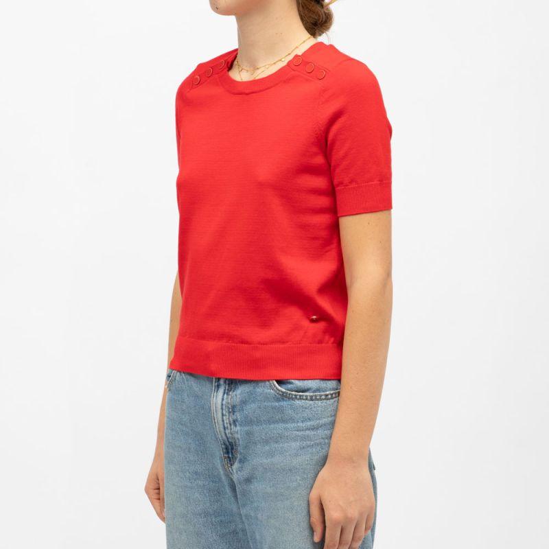 Pull maya col rond avec boutons colorés Femme LA PETITE ETOILE