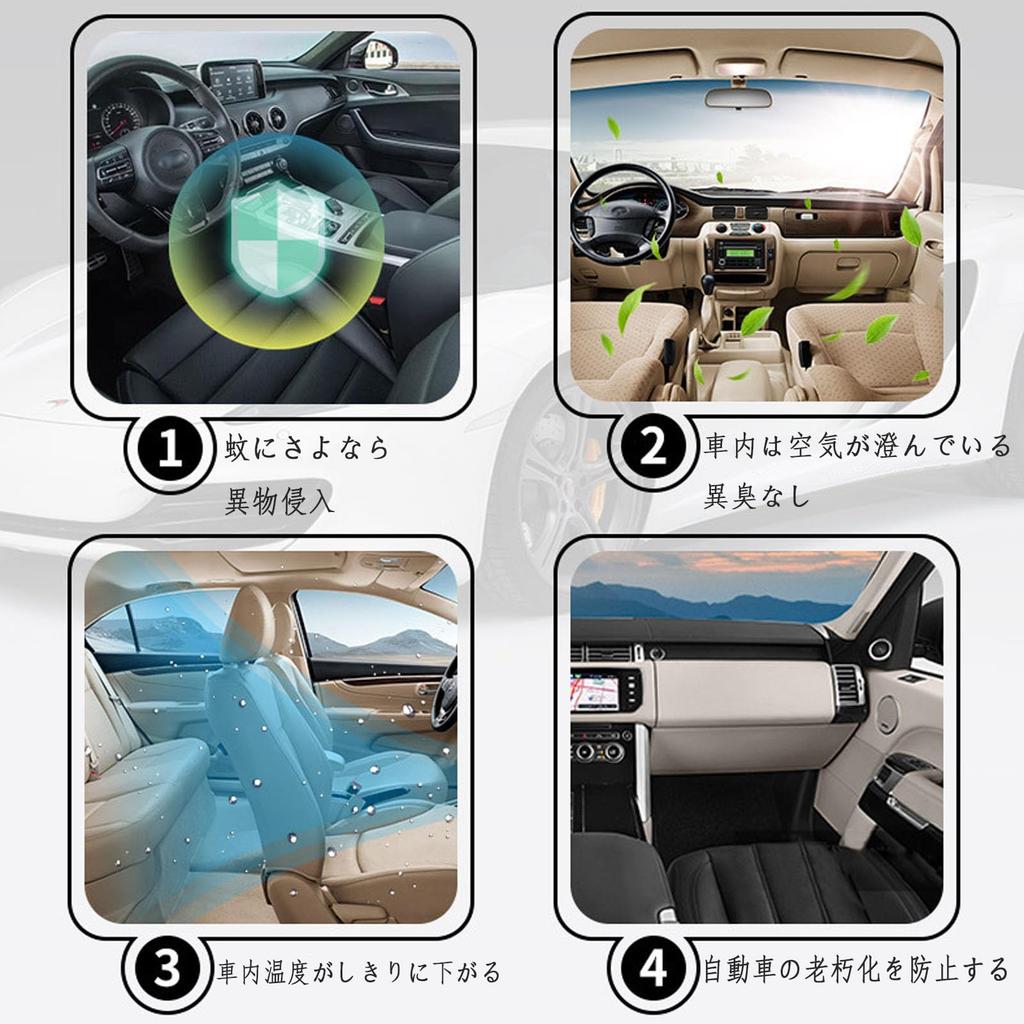 FamGift Car Screen Door Bug Net Sun Shade Side Mesh Curtain UV Protection Ventilation