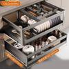 Kitchen Cabinet Pull-Out Dish & Bowl Organizer