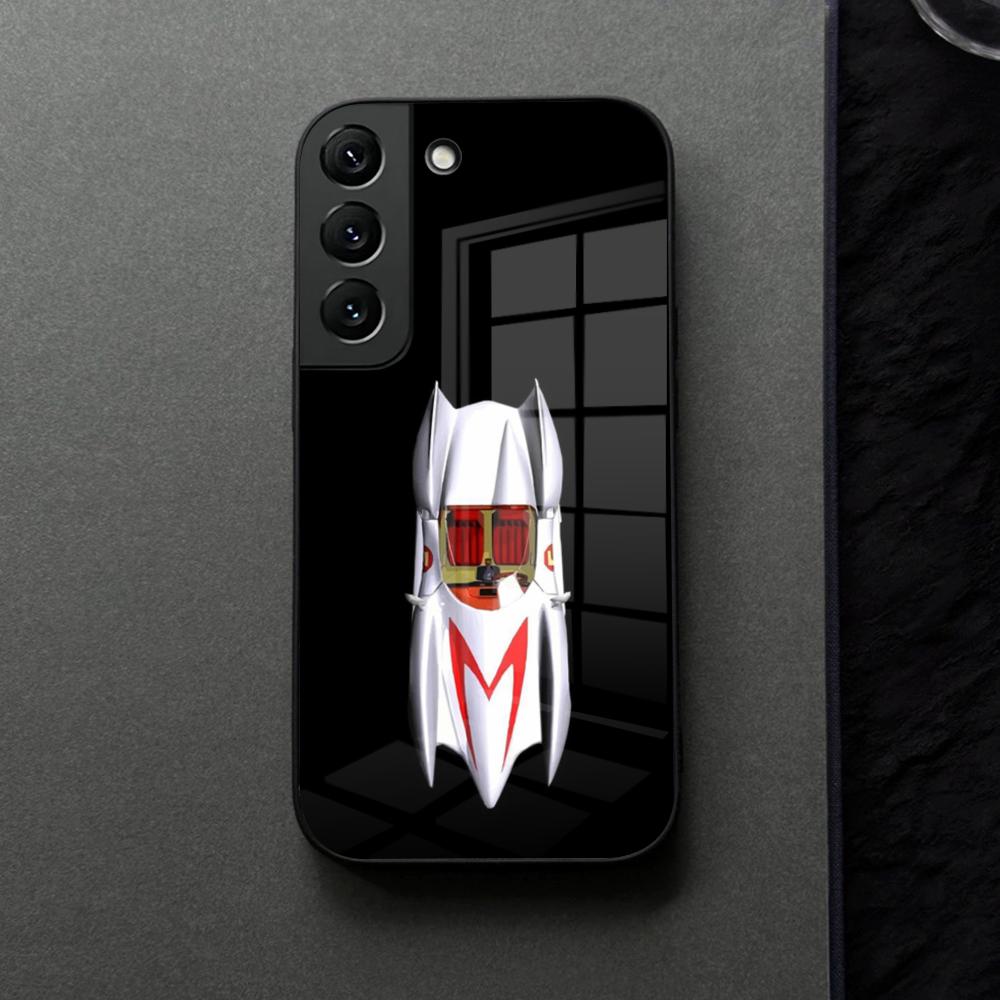 Anime Speed Racer Mach FIVE Phone Case Glass For Samsung Galaxy S21 S26 S25 S22 S20 S24 S23 Ultra Fe Plus A16 A34 A54 A24 A53 Co