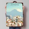 Athens Greece Travel Print Printing Poster Customized Retro Wall Art Vintage Metal Signs for Room Home Decoration Ornaments Cozy