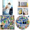 Wasserdichtes und wiederverwendbares Roblox Rainbow Friends Sticker Set mit 60 Stück