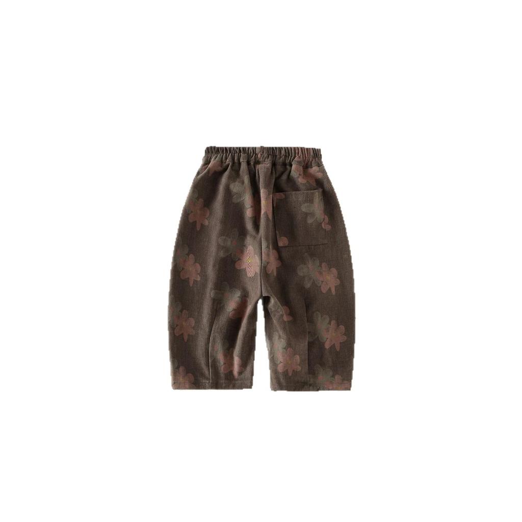 2025 Kid's Trendy Korean-Style Washed Cotton Casual Pants - Skin-friendly and Comfortable for Autumn