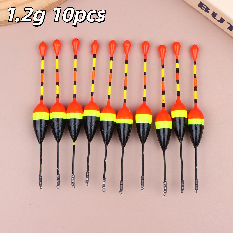 10Pcs Sensitivity Fishing Accessories 4.5/3/2.5/2.0/1.2/0.8/0.6G Light Stick Floats Fishing Floats Set Fishing Bobber Stick